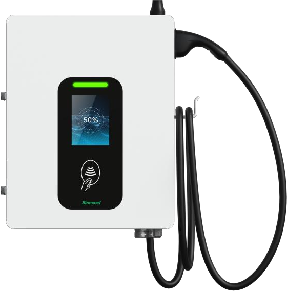 Sinexcel SEC 40 wall-mounted DC charger with CCS2 cable