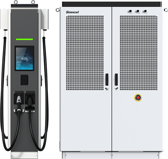Sinexcel SEC480 distributed charger: dispenser and power cabinet